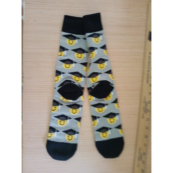 Graduation Socks Smile Face High School Senior College Student Gift - Picture 4 of 6